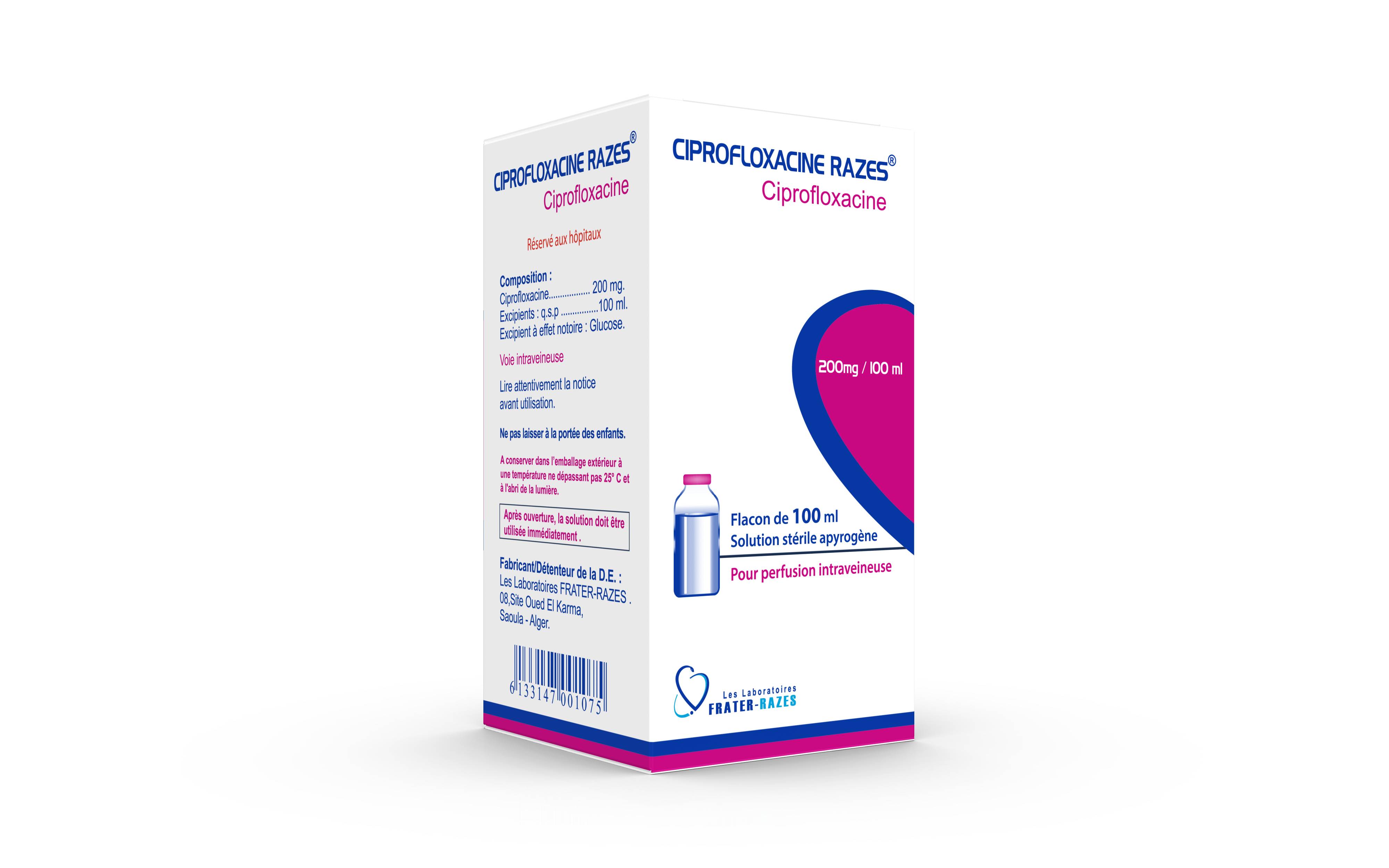 Etui Ciprofloxacine 200MG BAT